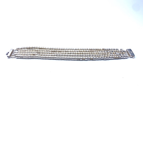 Allsorts Sterling Silver 5-Strand Bracelet — Links of London — 7.5" EUC - Picture 5 of 9